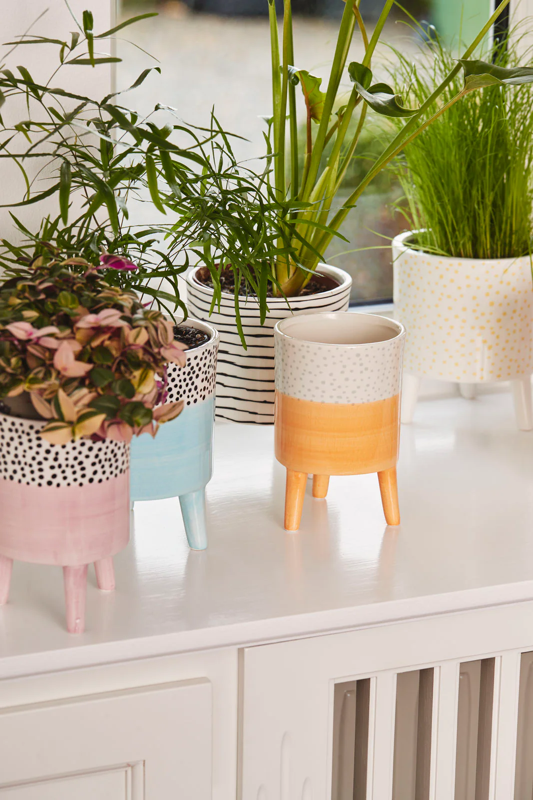 Bahne Ceramic Flower Pot  Blue - Image 3