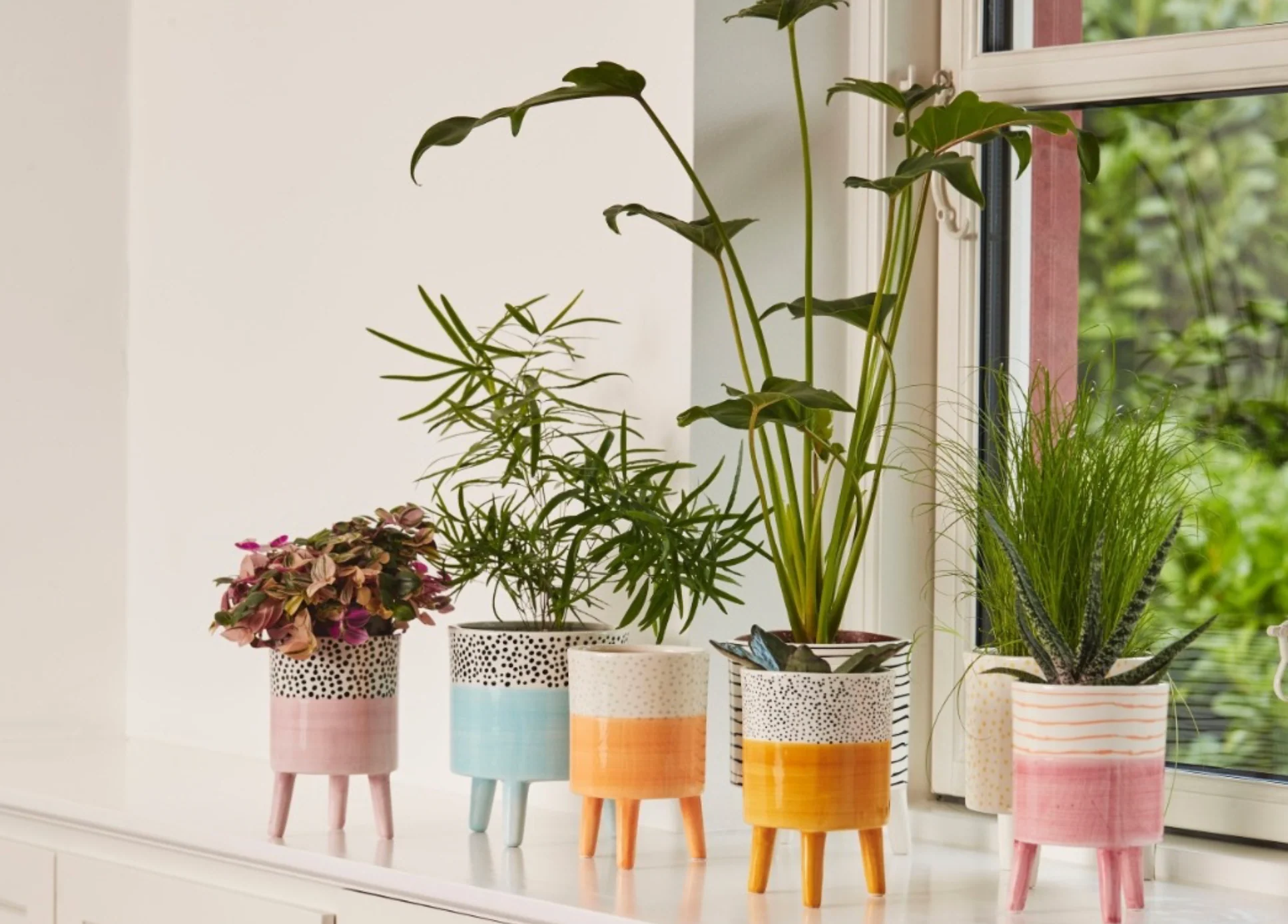 Bahne Ceramic Planter Spotty Yellow - Image 7