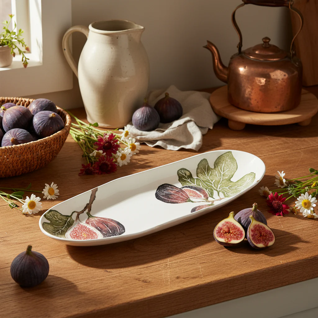 Bliss Home Fig Oval Shallow Platter - Image 5