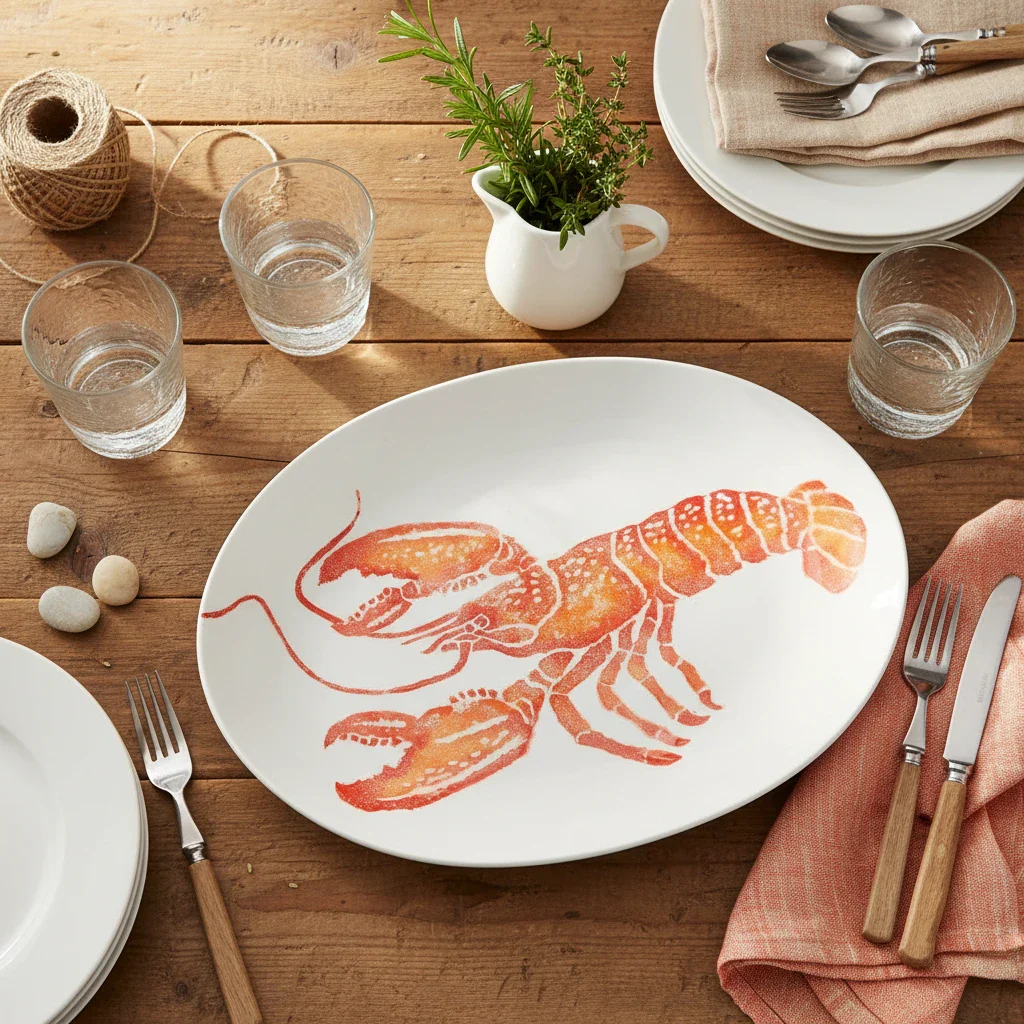 Bliss Home Serving Extra Large Oval Platter, Lobster - Image 3
