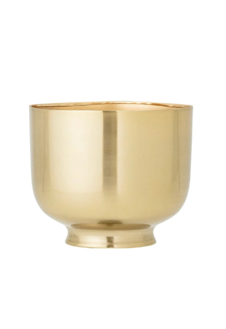 Bloomingville Metal Planter, Gold - Image 7