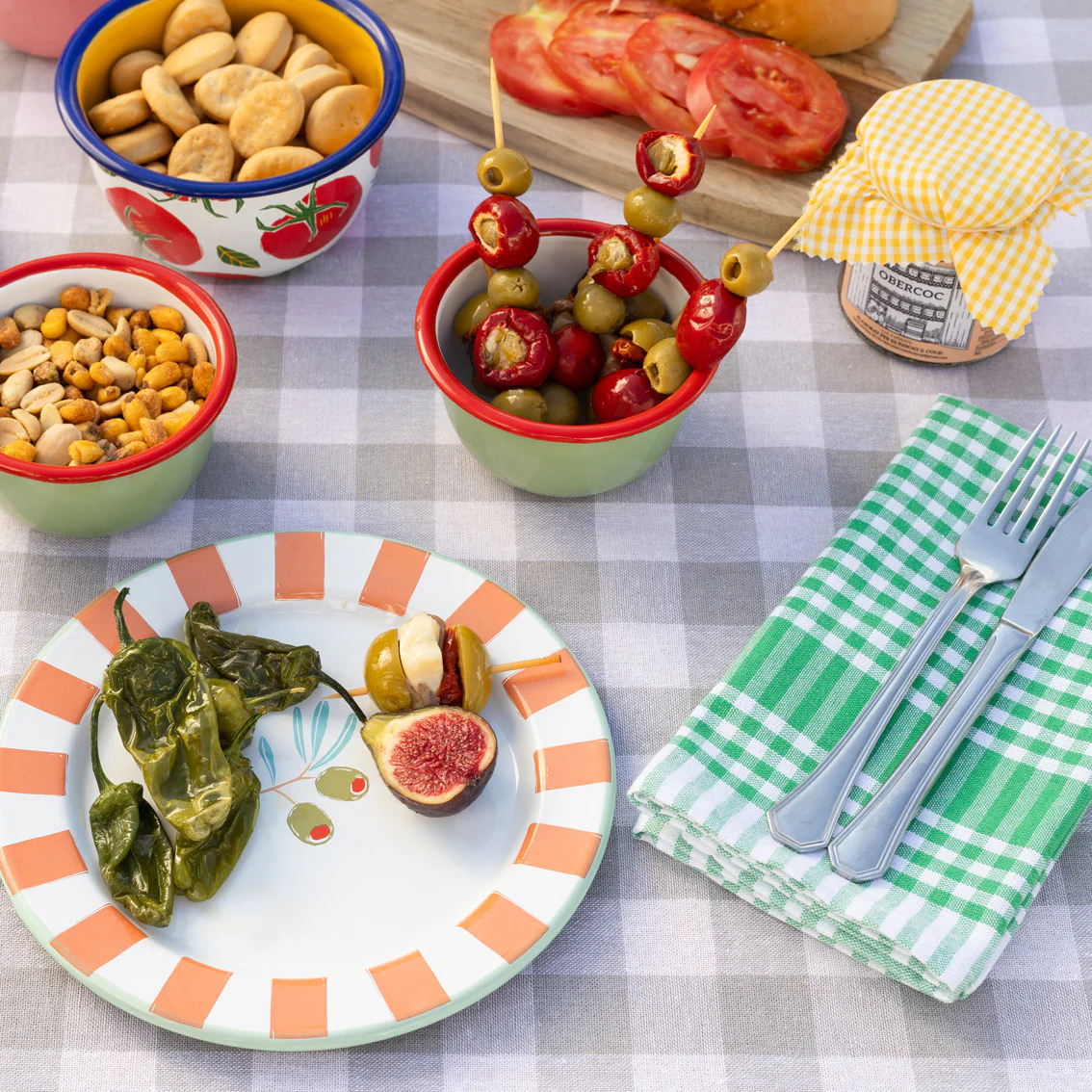 Bon Appetit Cotton Gingham Tea Towels, Green (Set Of 2) - Image 4