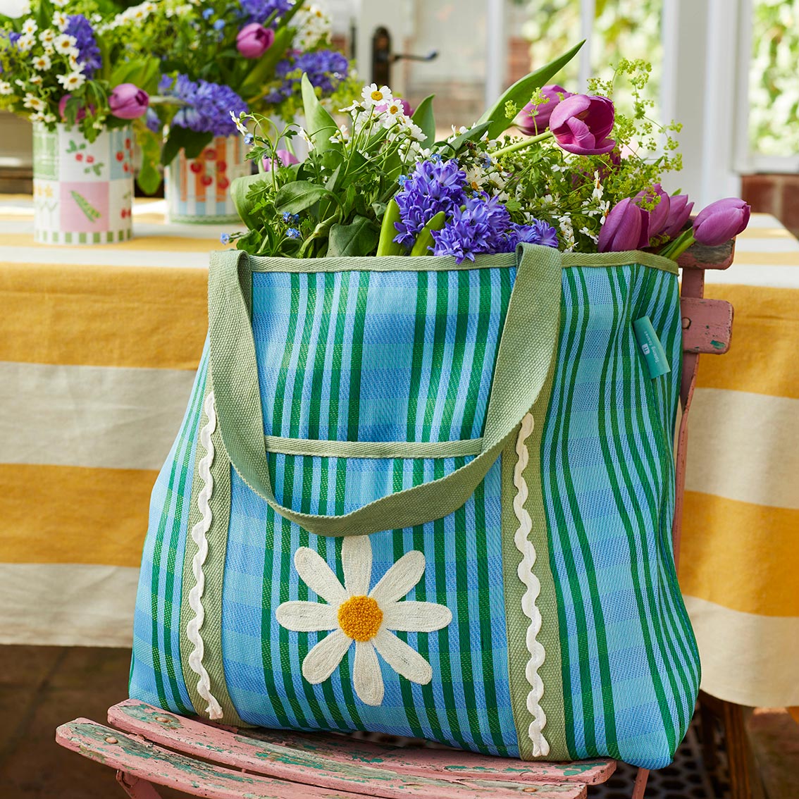 Bon Appetit Daisy Tote Bag (Recycled Plastic) - Image 3