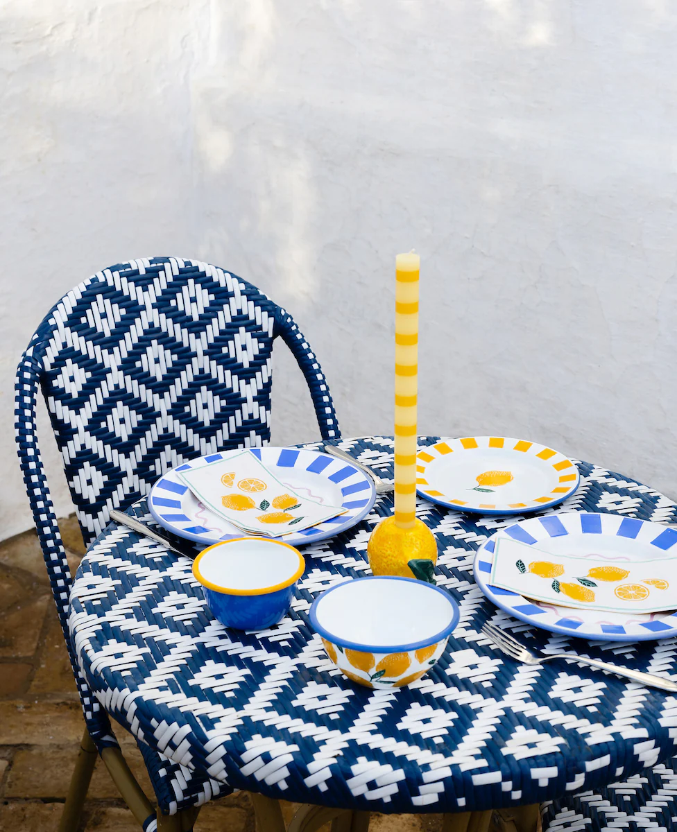 Talking Tables Bon Appetit Lemon Enamel Dinner Plate, (25CM) - Image 11