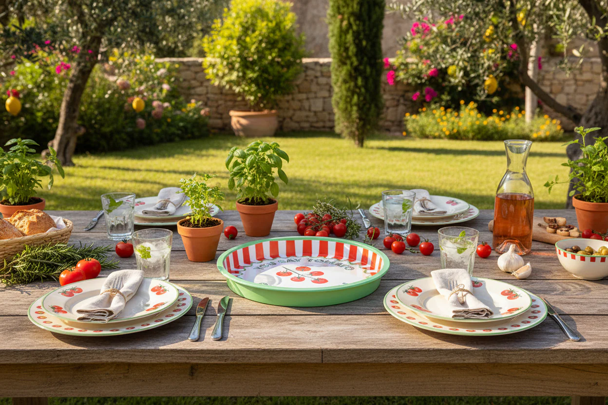 Bon Appetit Tomato Deep-Well Mini Serving Tray, Green - Image 3