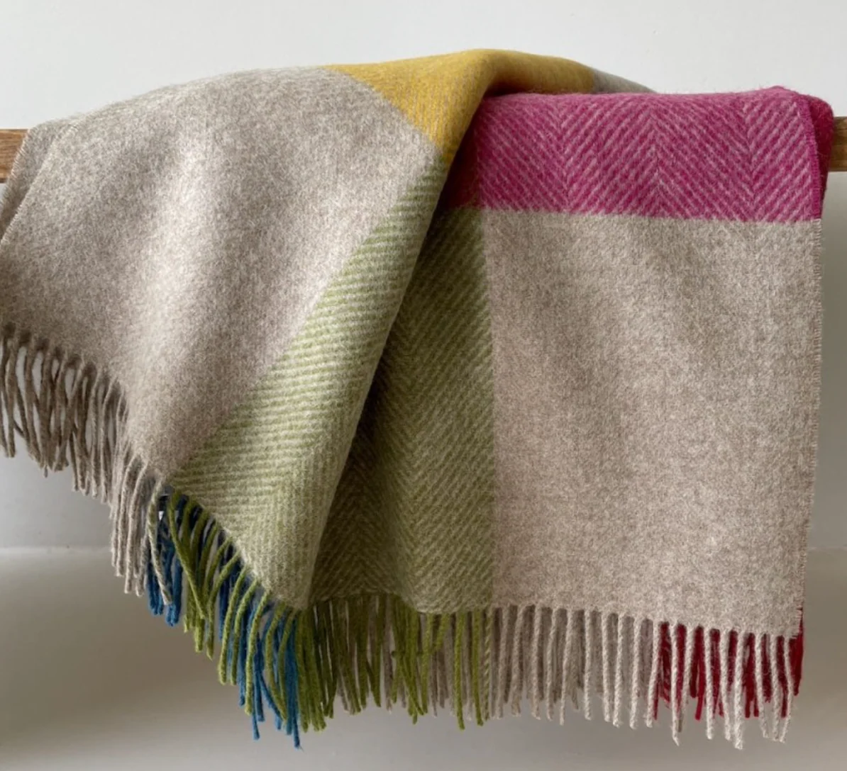 Bronte By Moon Harland Shetland Wool Throw, Multi - Image 5