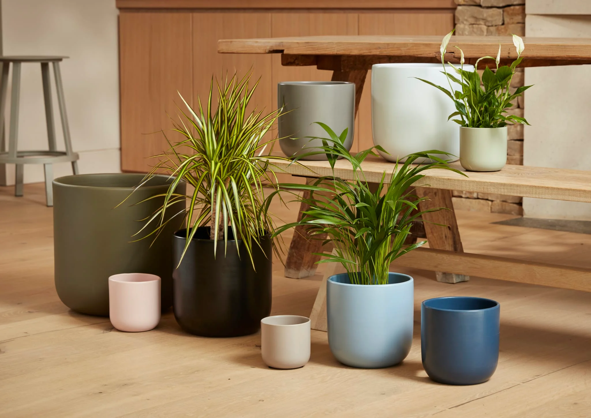 Capri Ceramic Plant Pot, Green - Image 2