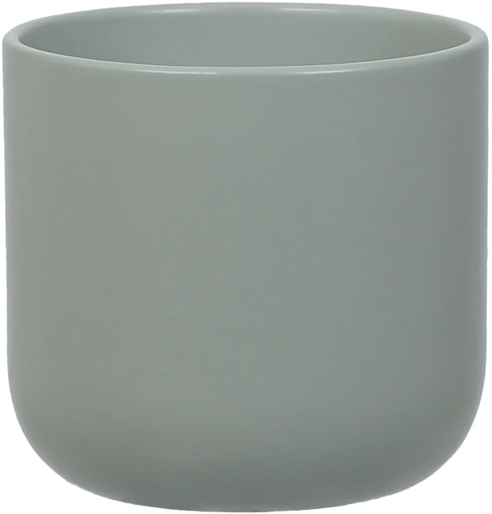 Capri Ceramic Plant Pot, Sage Green