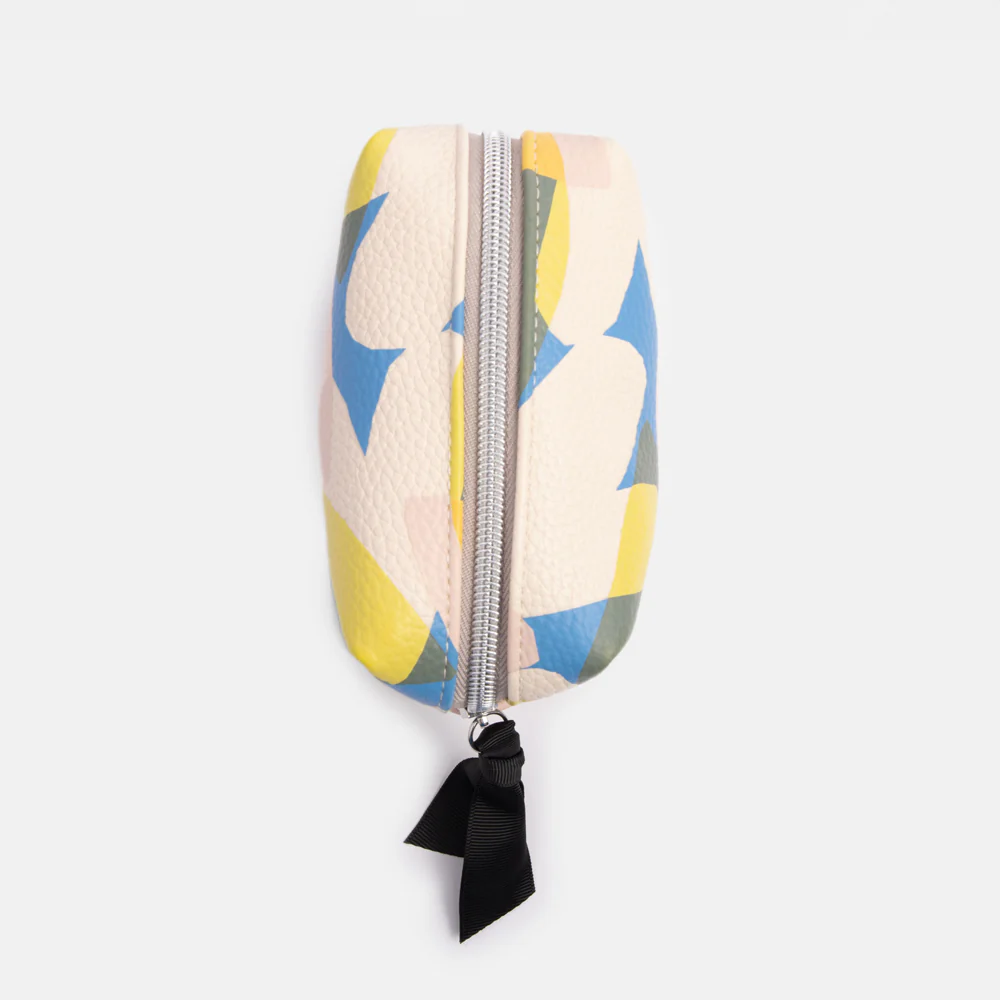 Caroline Gardner Mini Cube Cosmetic Bag, Confetti Hearts - Image 3