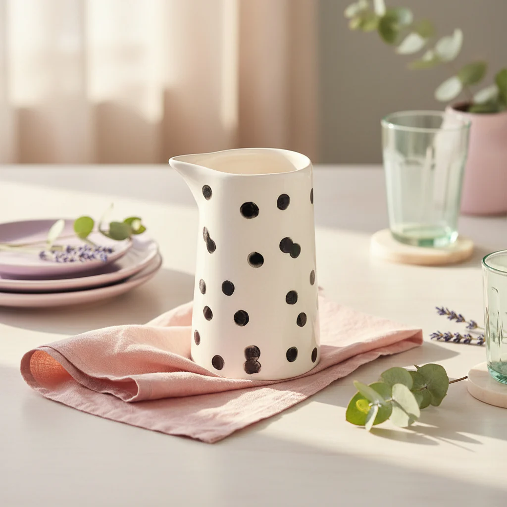 Caroline Gardner Mono Dots, Milk Jug - Image 3