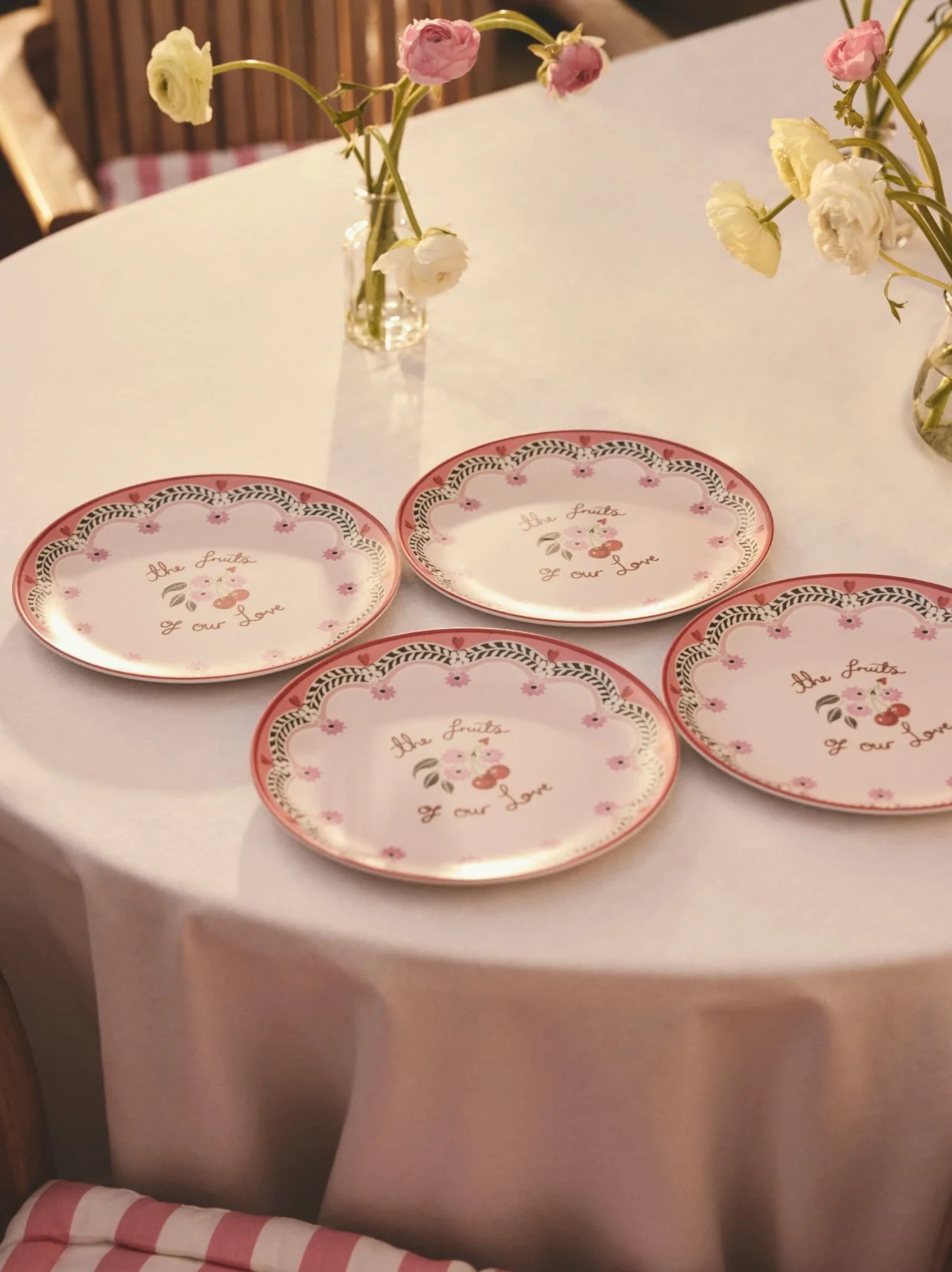 Cath Kidston Cherry Melamine Picnic Side Plates (Set Of 4) - Image 4