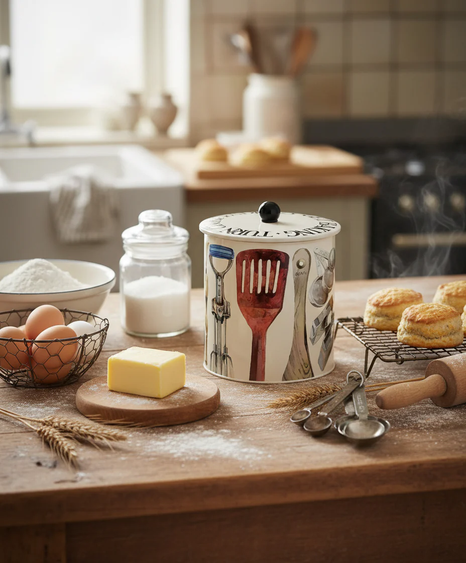 Emma Bridgewater Biscuit Barrel, Get Baking - Image 3