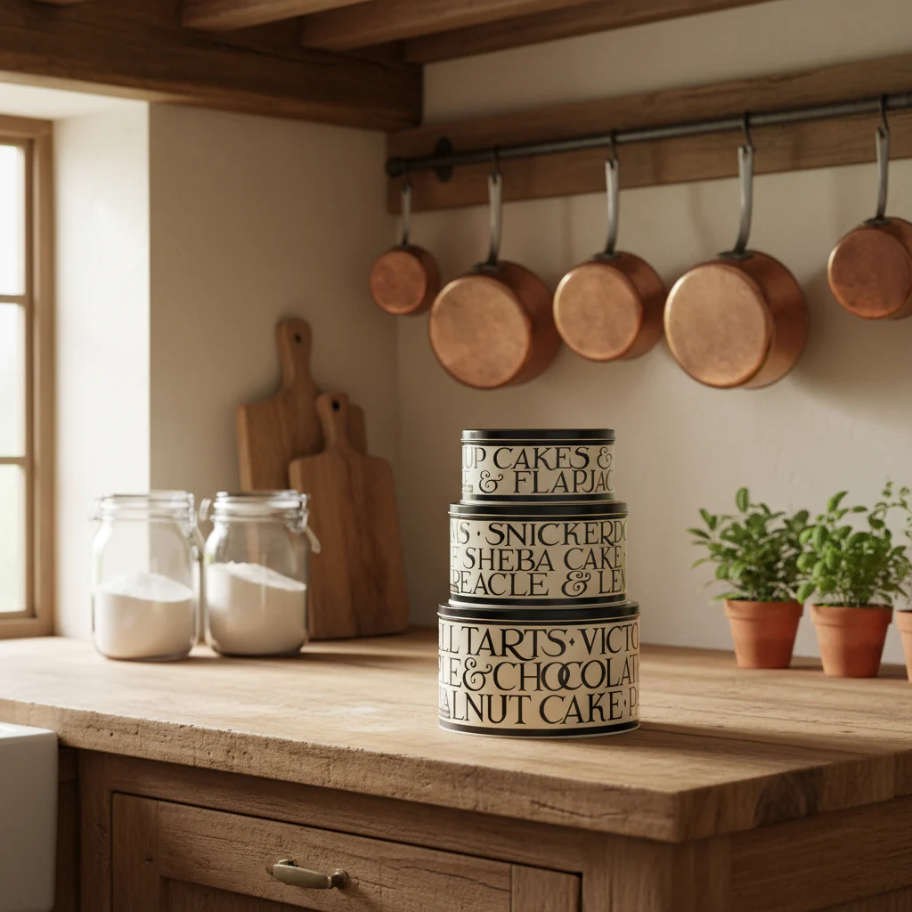 Emma Bridgewater Round Cake Tins, Black Toast (Set Of 3) - Image 2