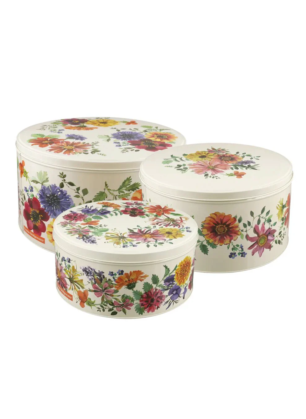 Emma Bridgewater Round Cake Tins, Garden Flowers (Set Of 3) - Image 4