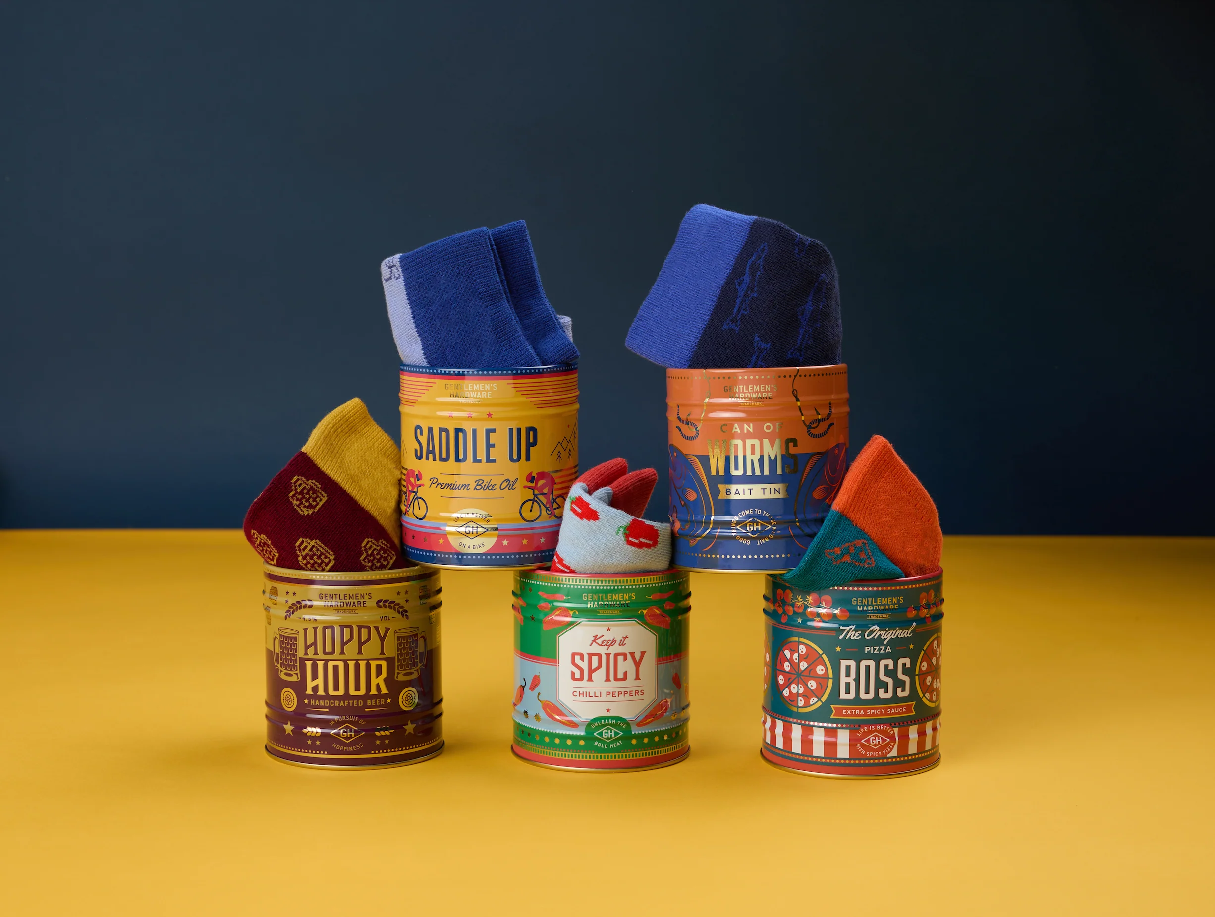 Gentlemens Hardware Socks In A Can, Chillies - Image 5