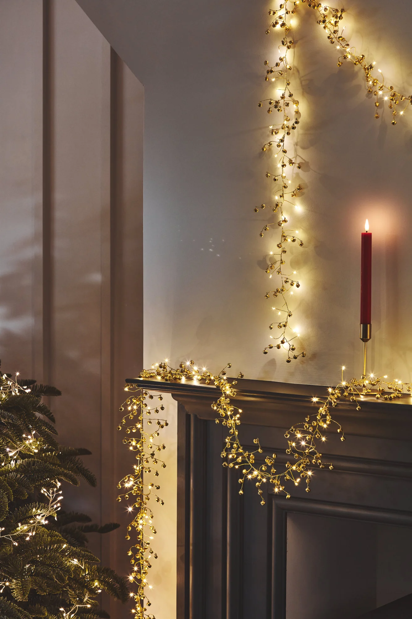 Golden Bells LED Fairy Lights (Battery Powered) - Image 2