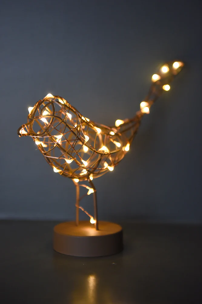 LED Table Top Robin Fairy Light (Battery Operated) - Image 6