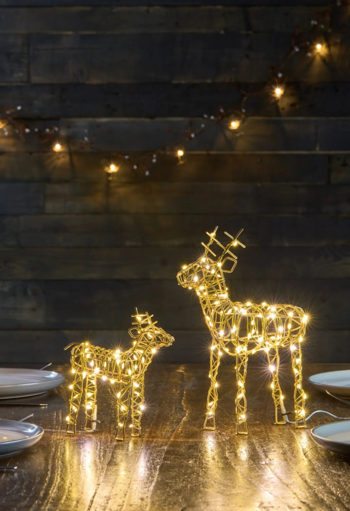 LED Table Top Wire Reindeer,Large(Battery Operated) - Image 6