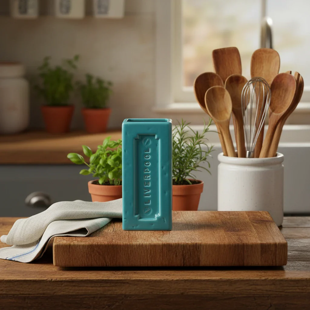 Liverpool Brick Vase, Turquoise - Image 2