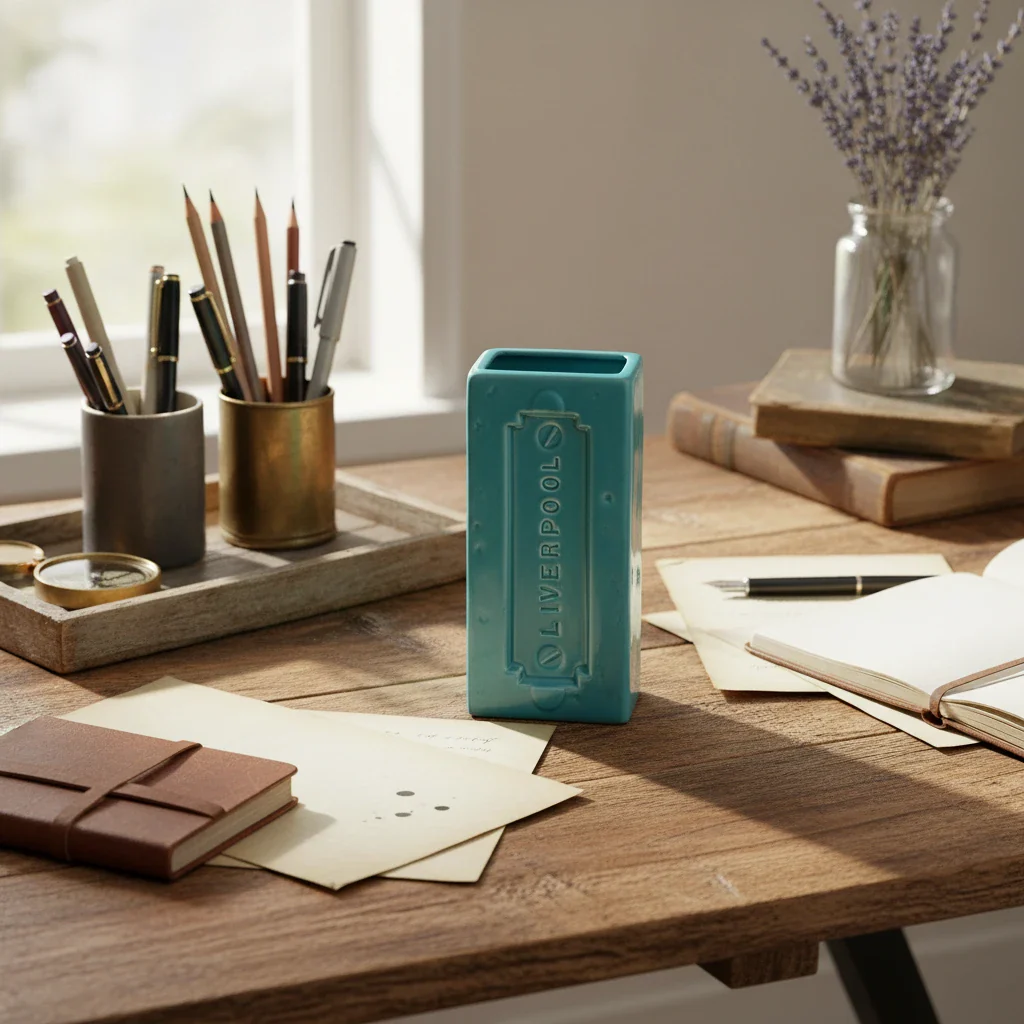 Liverpool Brick Vase, Turquoise - Image 3