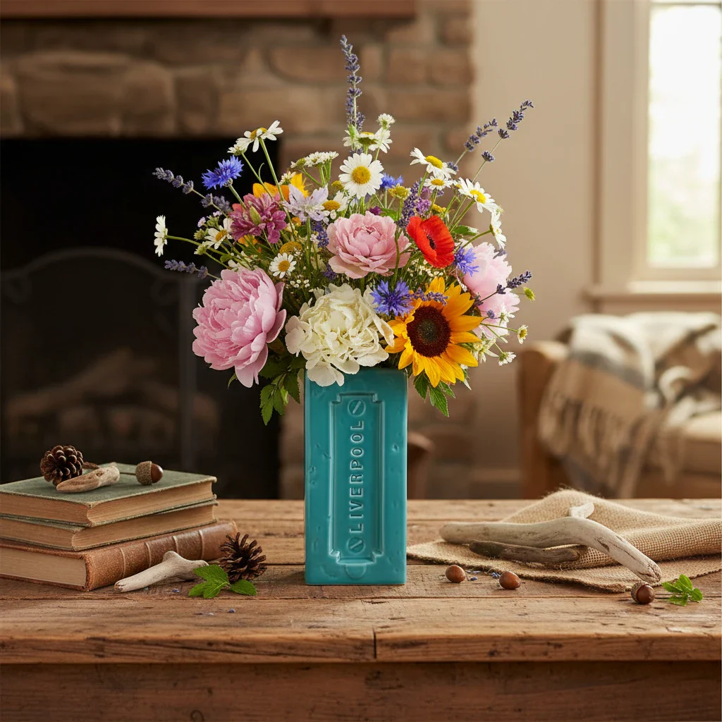 Liverpool Brick Vase, Turquoise - Image 5
