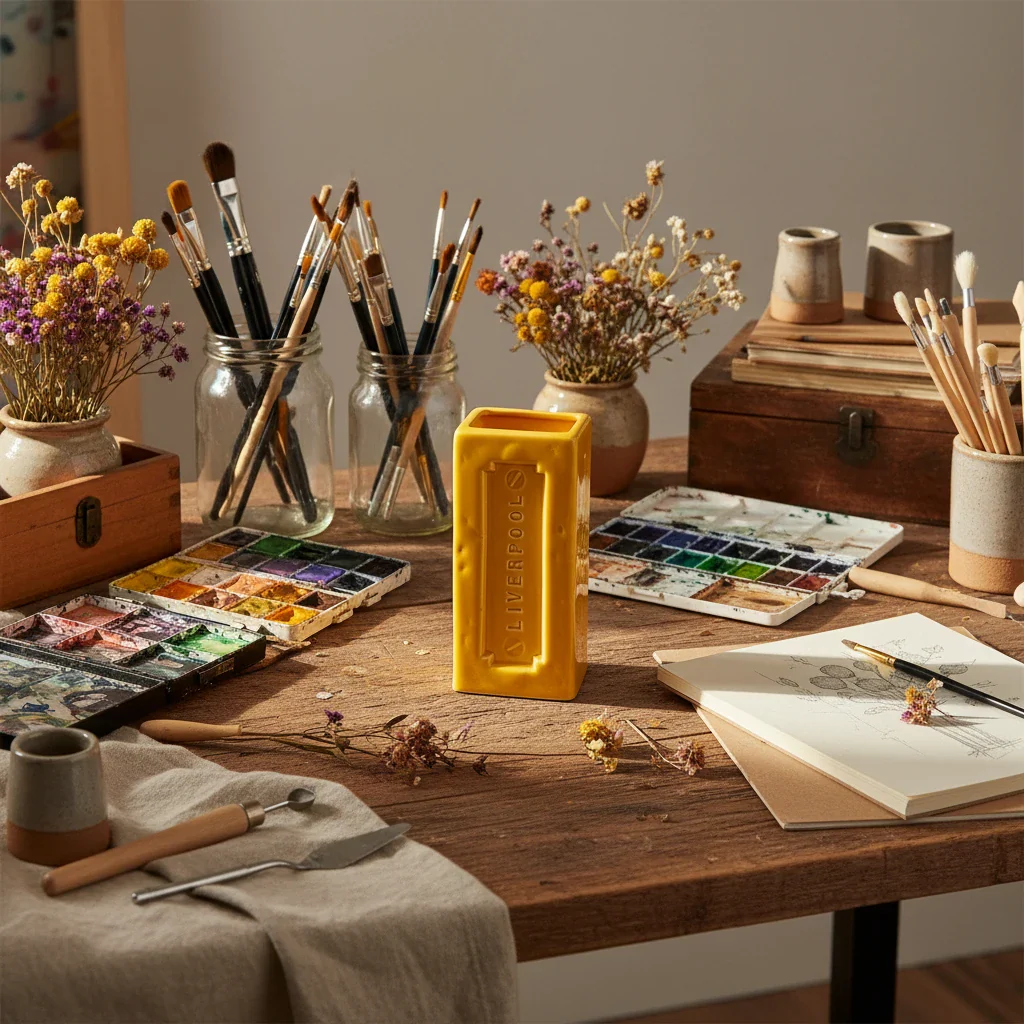 Liverpool Brick Vase, Yellow - Image 5