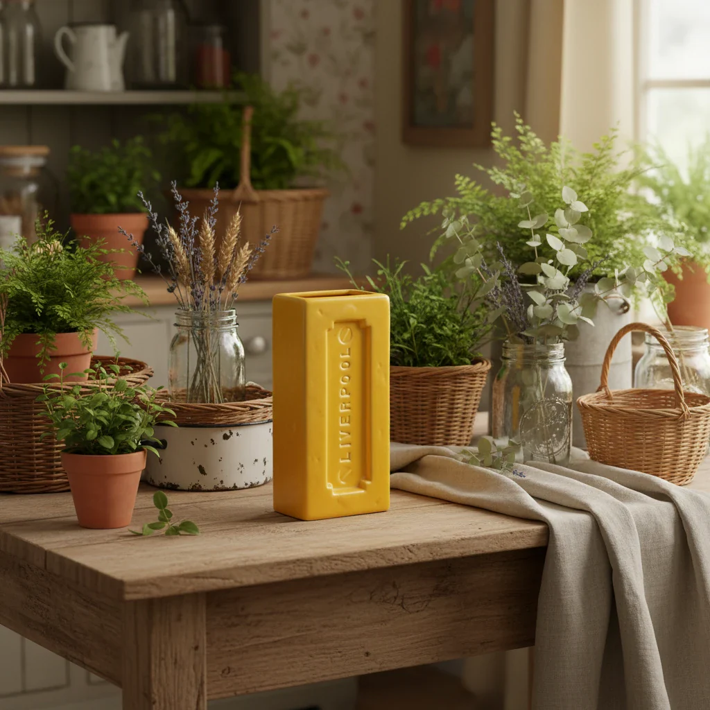 Liverpool Brick Vase, Yellow - Image 6