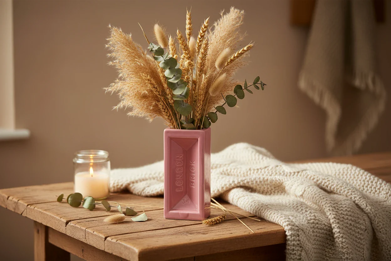 London Brick Vase, Pink