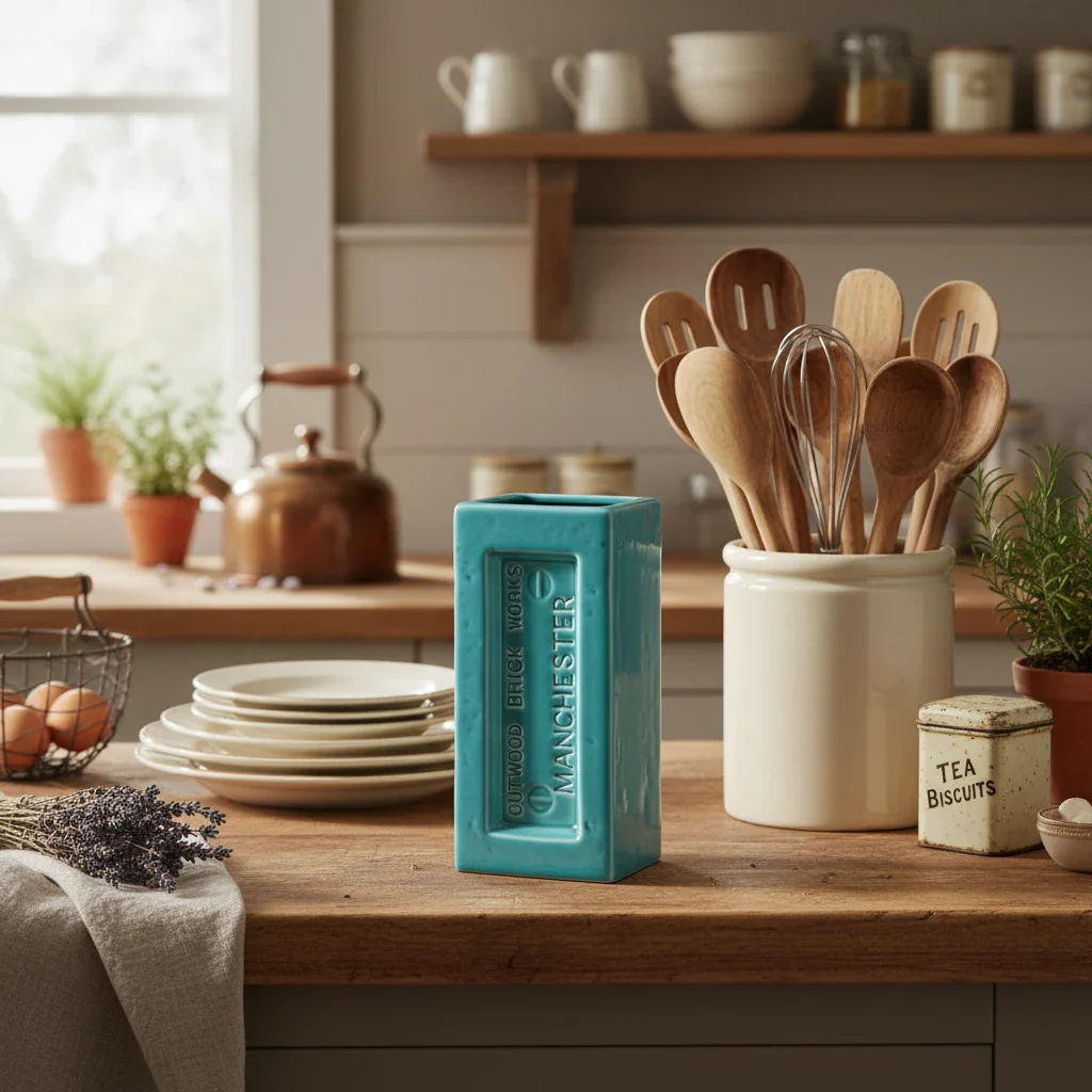 Manchester Brick Vase, Turquoise - Image 4