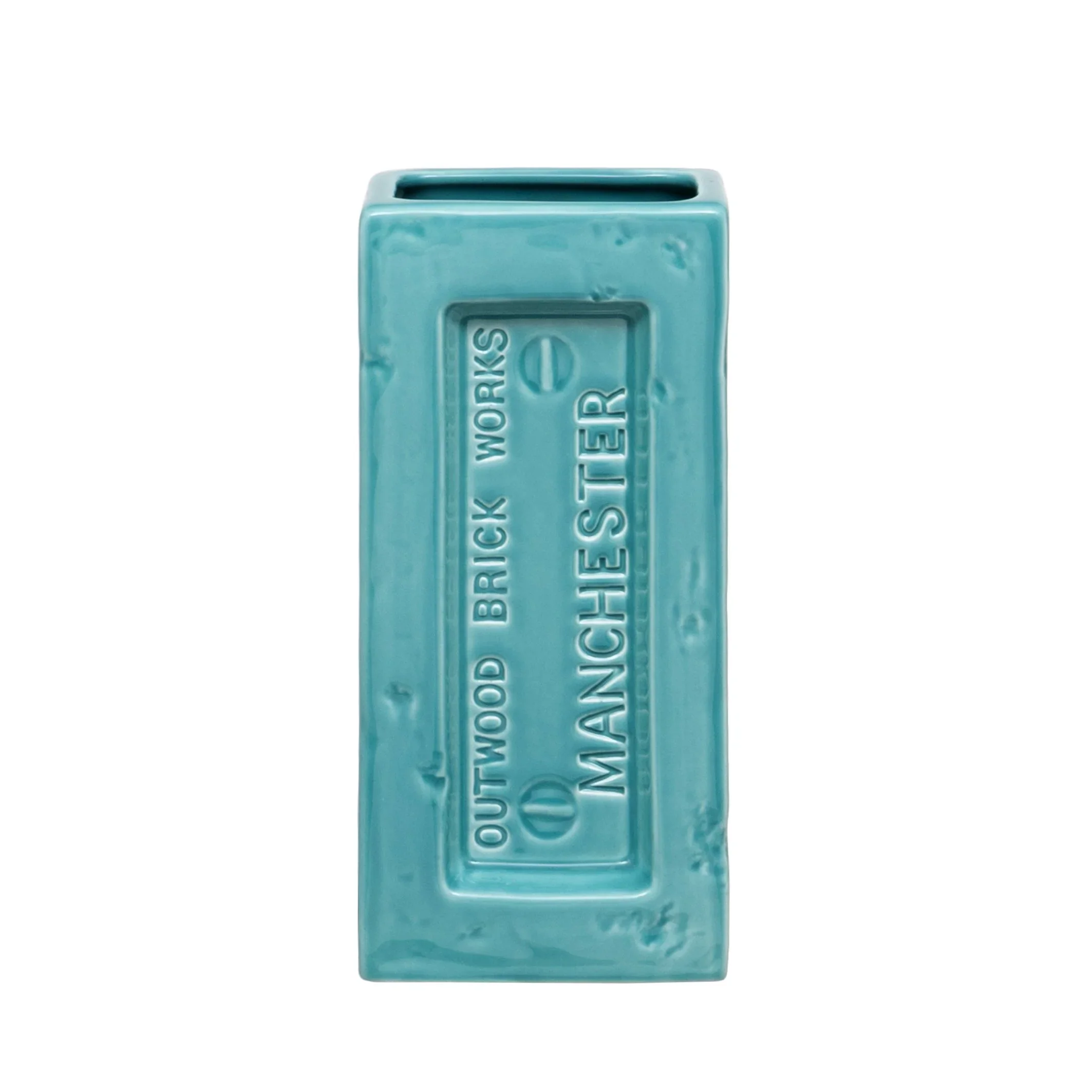 Manchester Brick Vase, Turquoise - Image 6