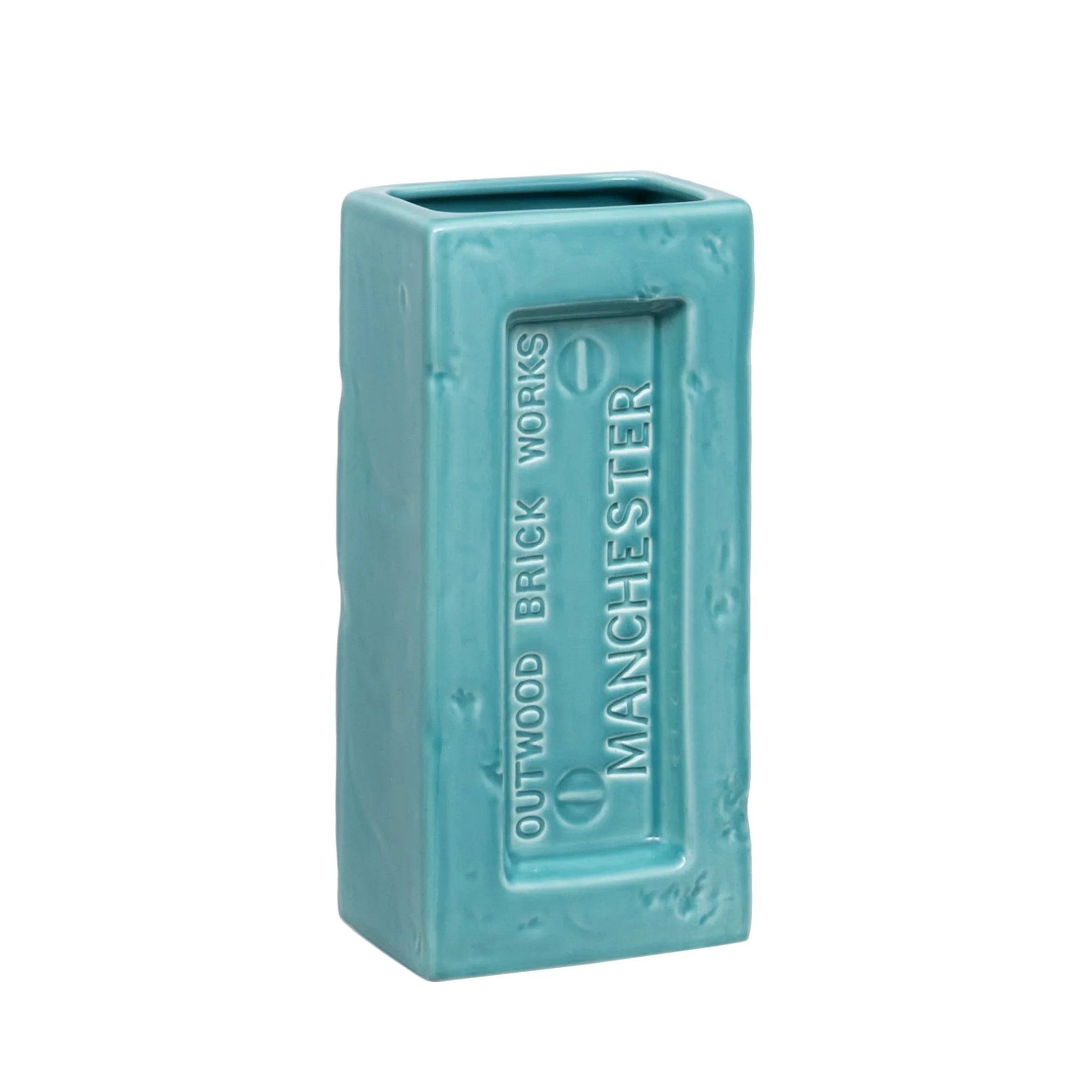 Manchester Brick Vase, Turquoise - Image 7