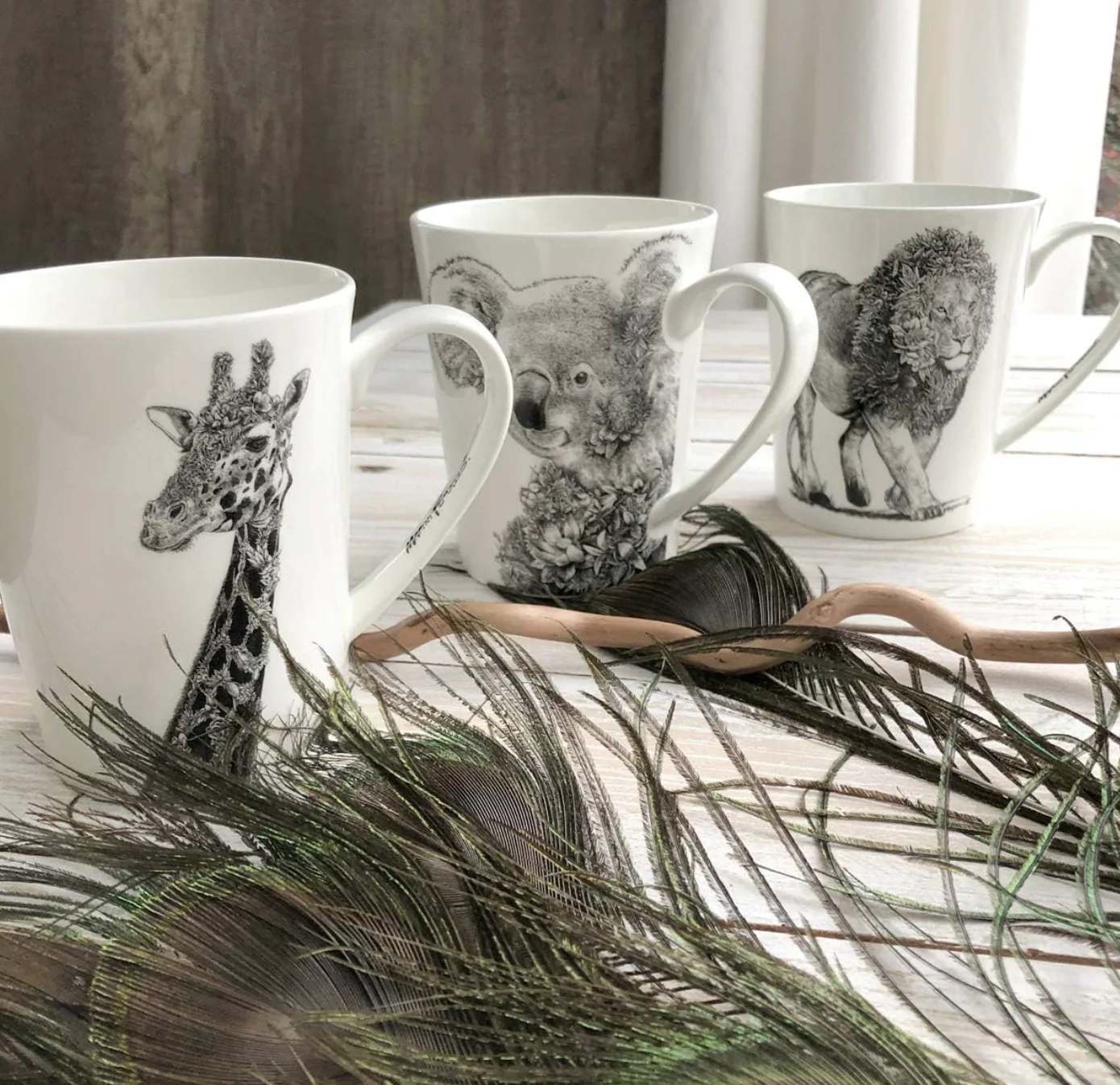 Maxwell & Williams Marini Ferlazzo Wildlife Mug, Giraffe - Image 6