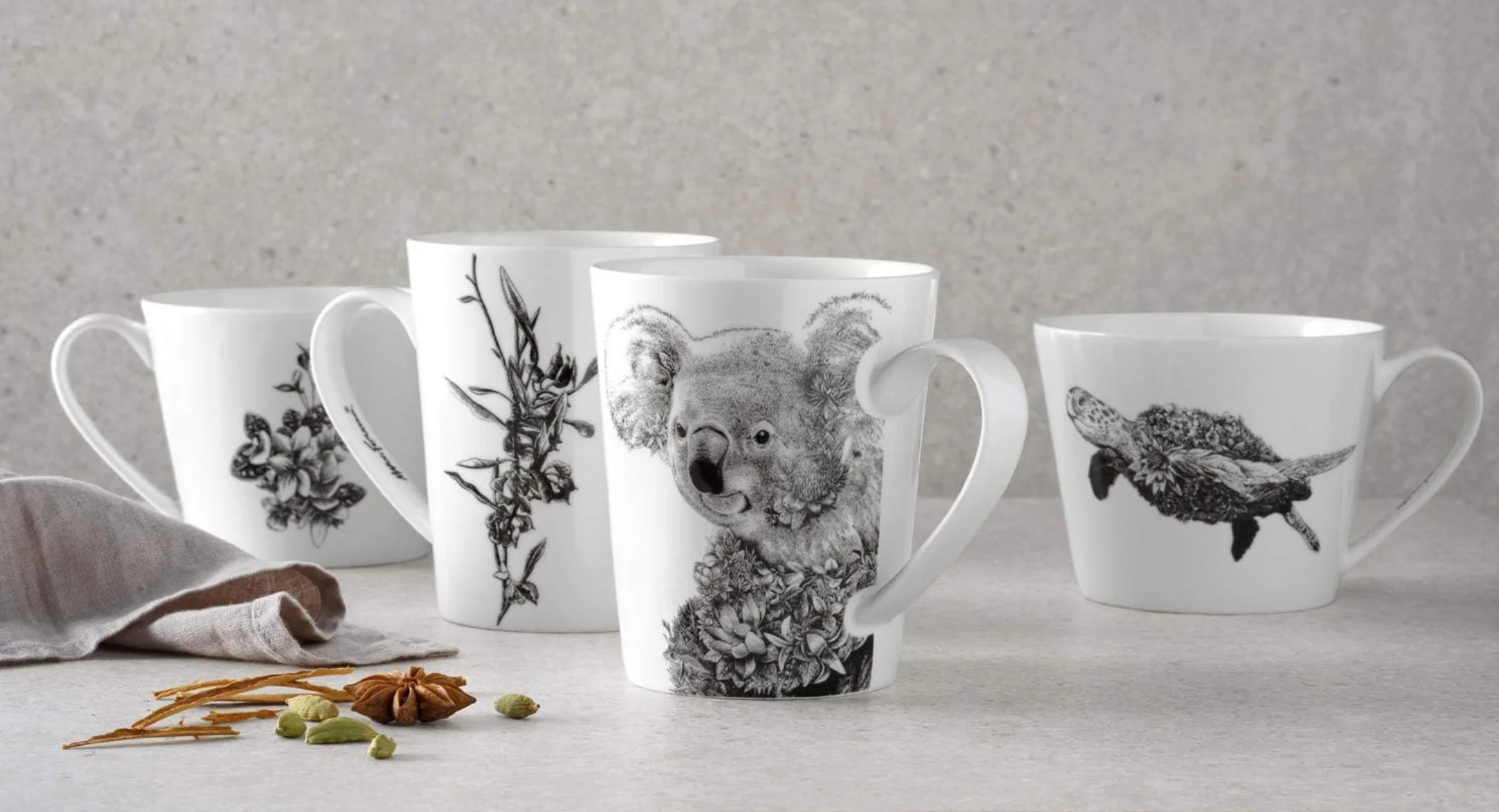 Maxwell & Williams Marini Ferlazzo Wildlife Mug, Green Sea Turtle - Image 5