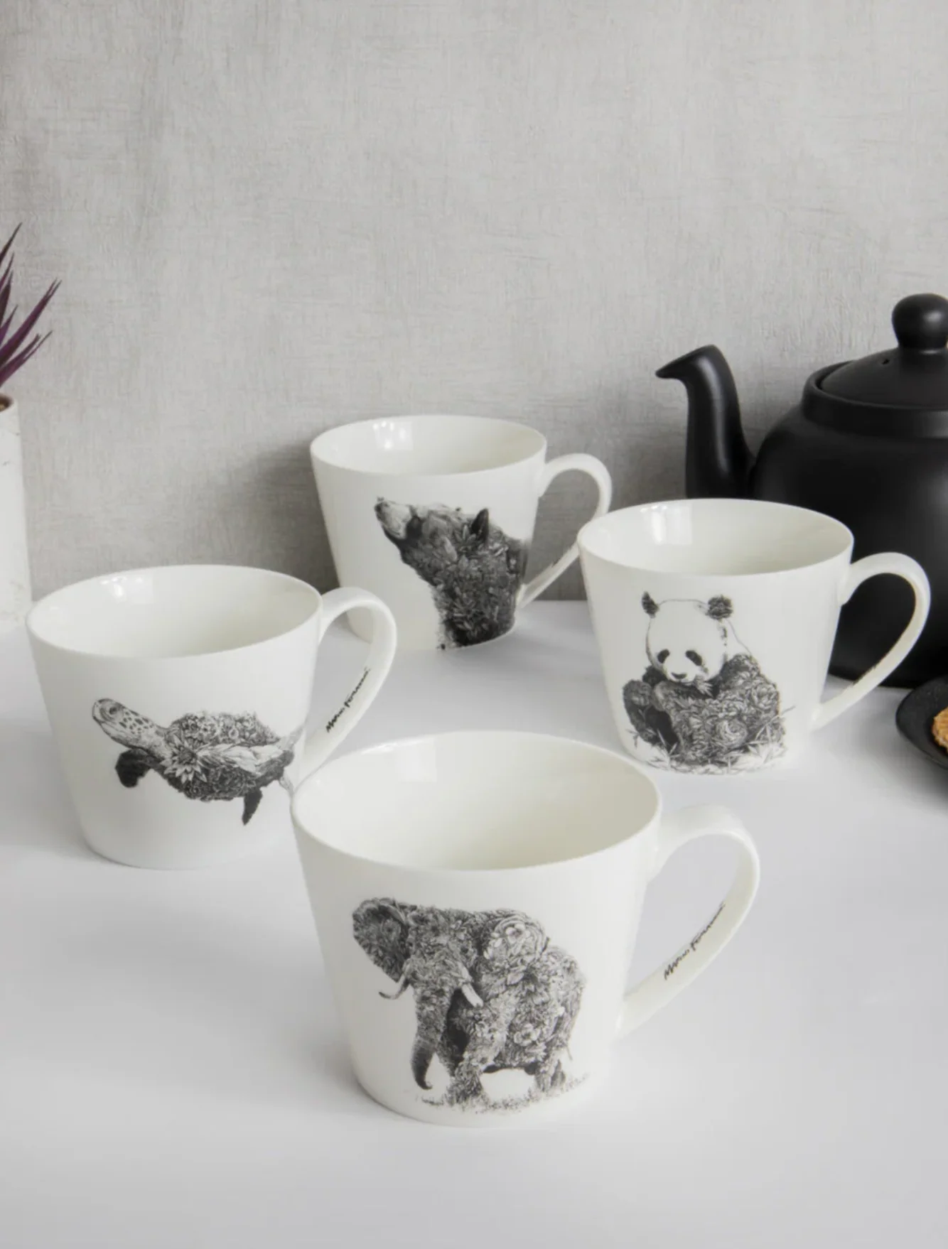 Maxwell & Williams Marini Ferlazzo Wildlife Mug, Panda - Image 4