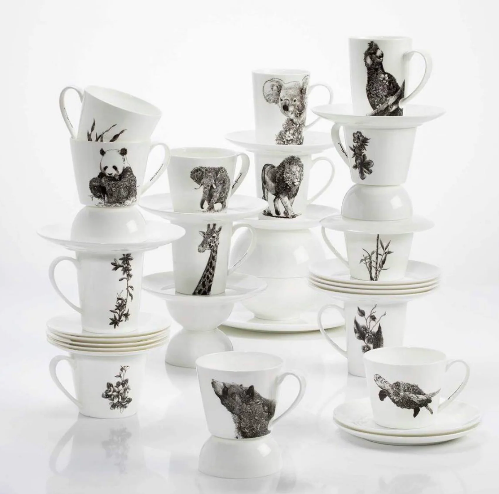 Maxwell & Williams Marini Ferlazzo Wildlife Mug, Panda - Image 5