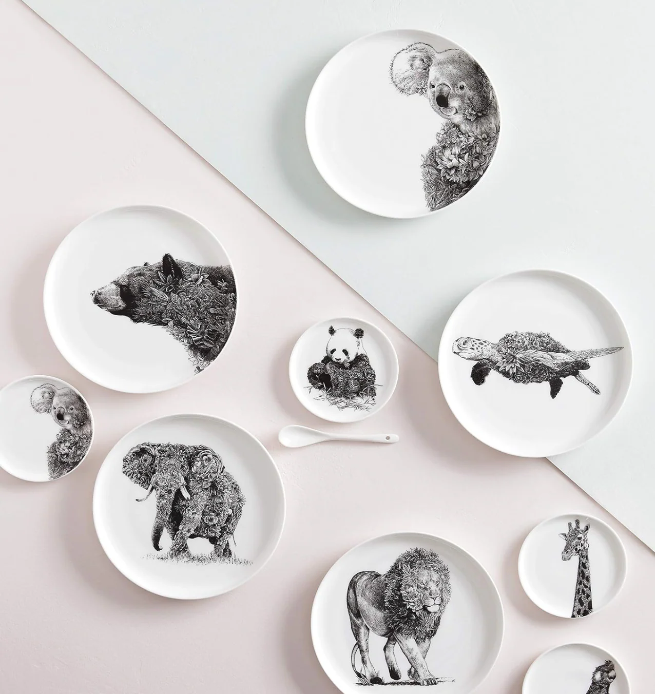 Maxwell & Williams Marini Ferlazzo Wildlife Side Plate, Asiatic Black Bear - Image 4