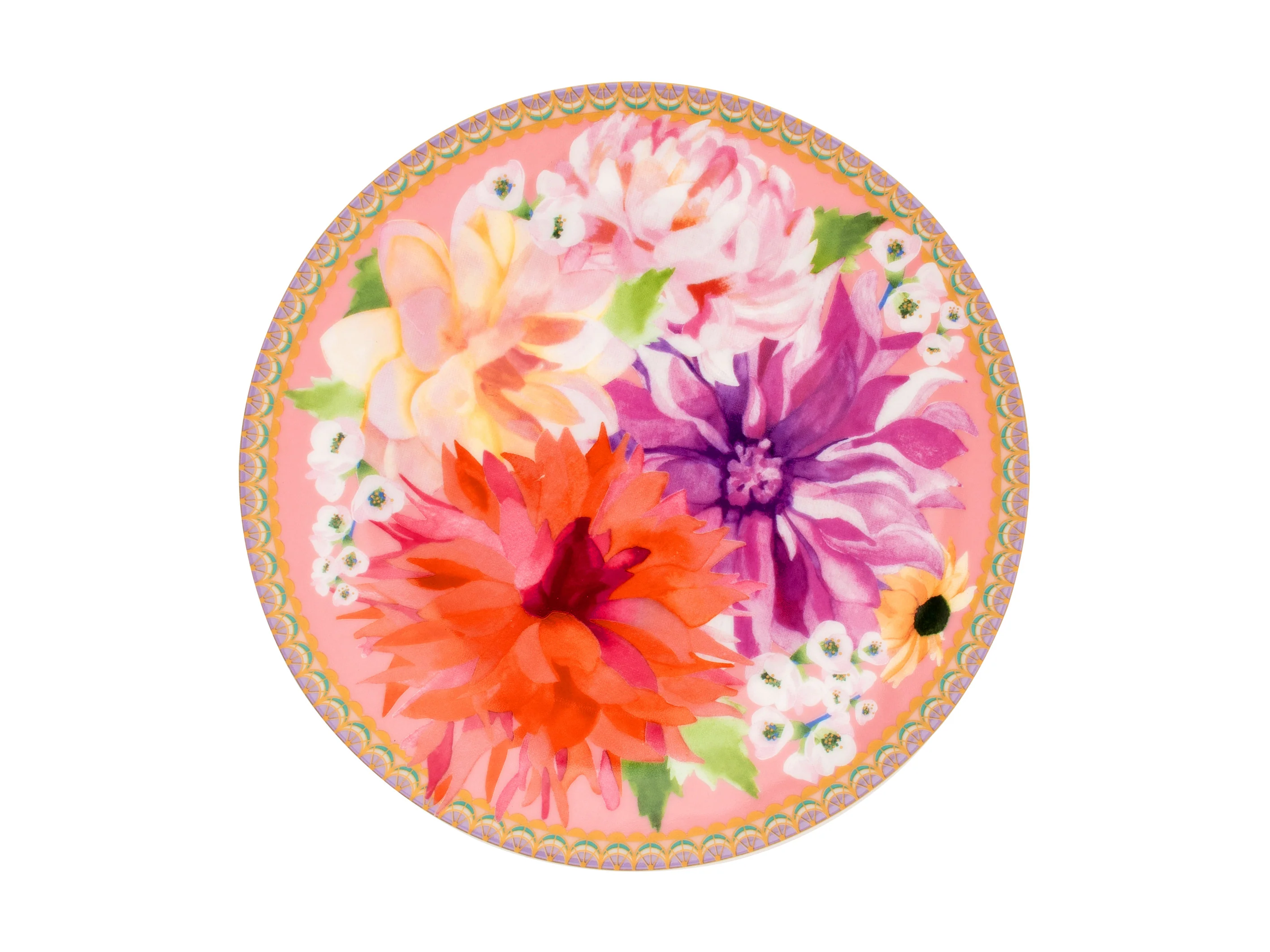 Maxwell & Williams Teas & C’S Dahlia Daze Coupe Side Plate, Pink