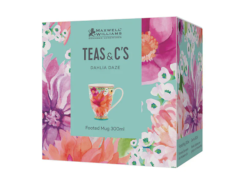 Maxwell & Williams Teas & C’S Dahlia Daze Footed Mug , Sky - Image 6