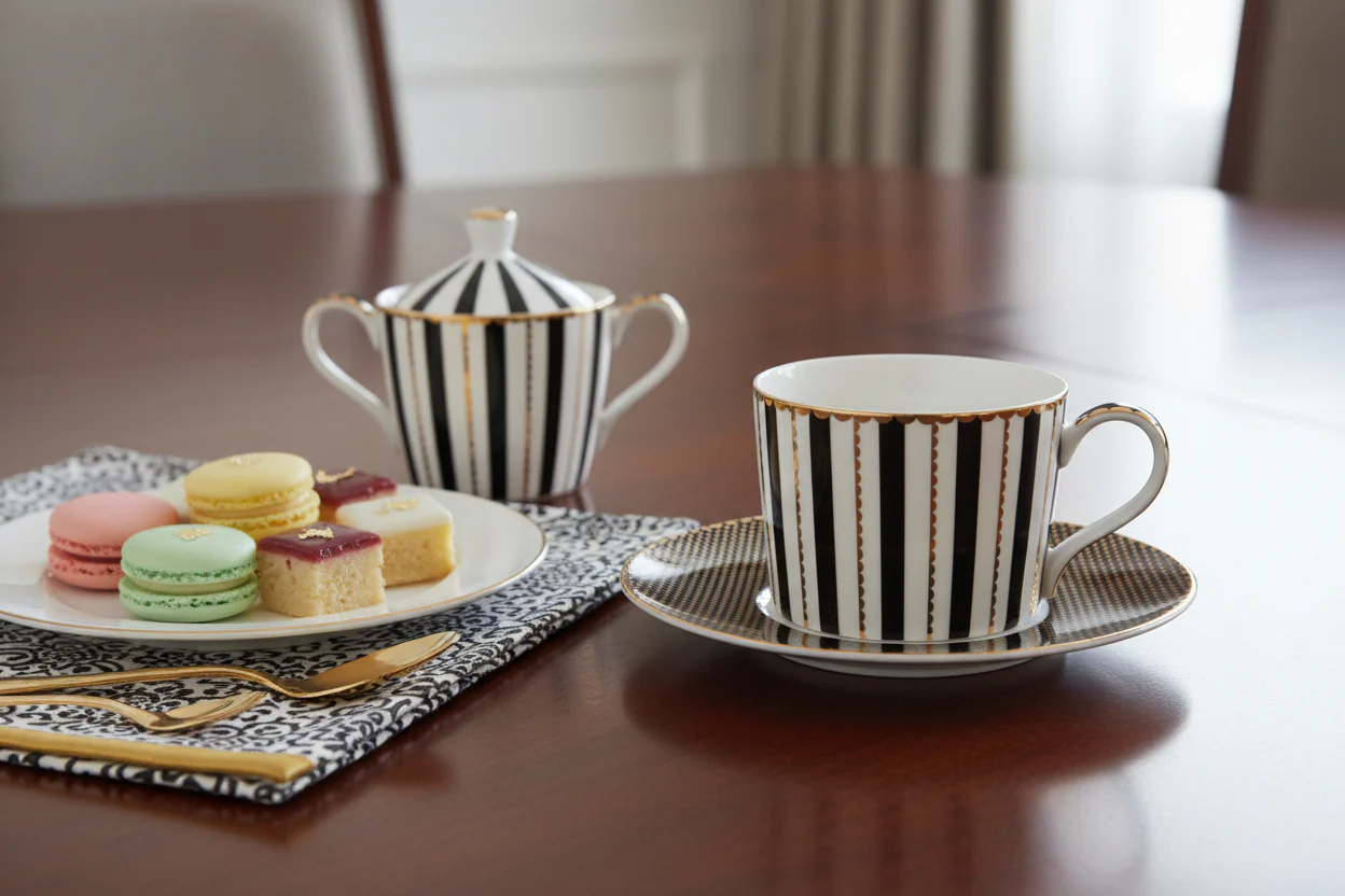Maxwell & Williams Teas & C's Regency Cup & Saucer Set, Black - Image 6