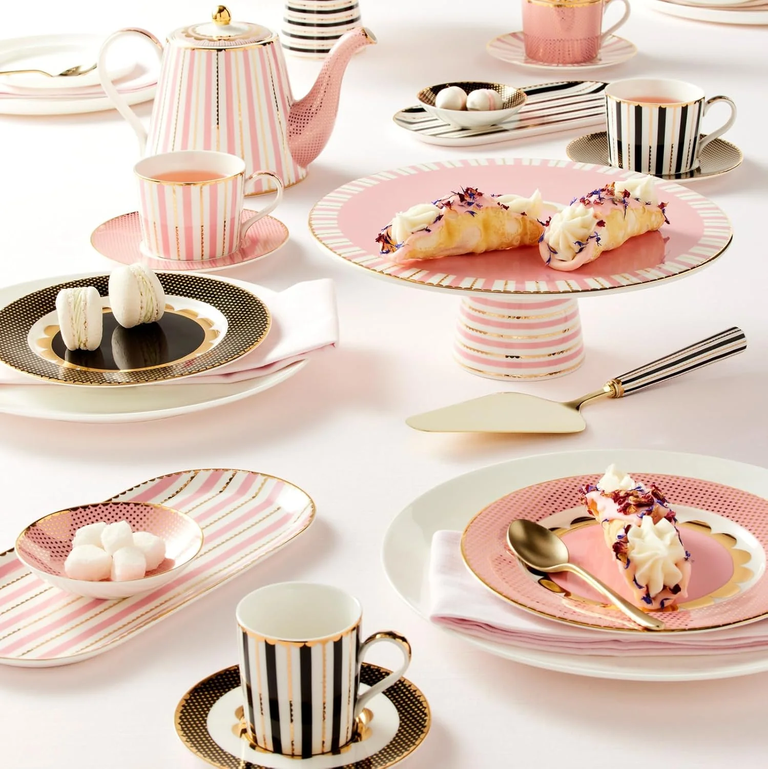 Maxwell & Williams Teas & C's Regency Platter & Dish Set, Pink - Image 4