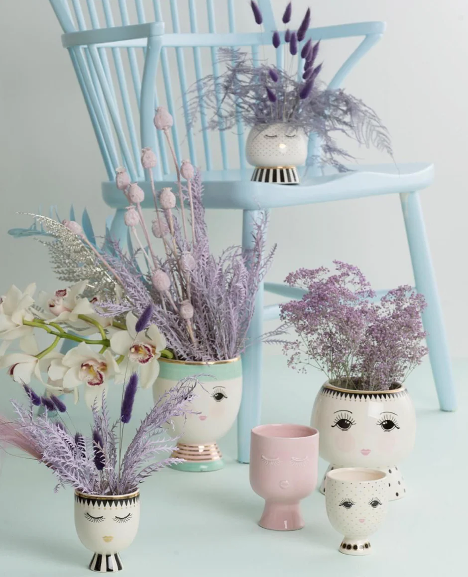 Miss Etoile Ceramic Flower Pot Polka Dots - Image 3