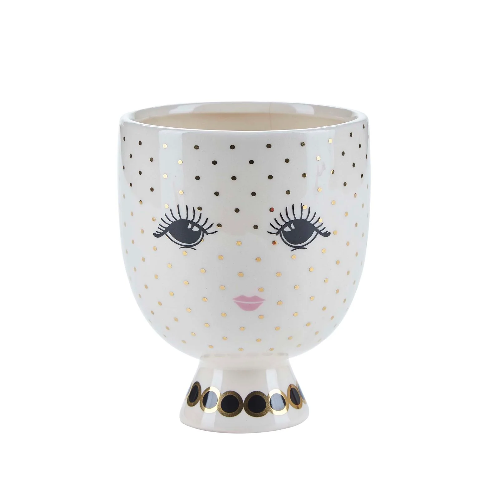 Miss Etoile Ceramic Flower Pot Polka Dots - Image 4