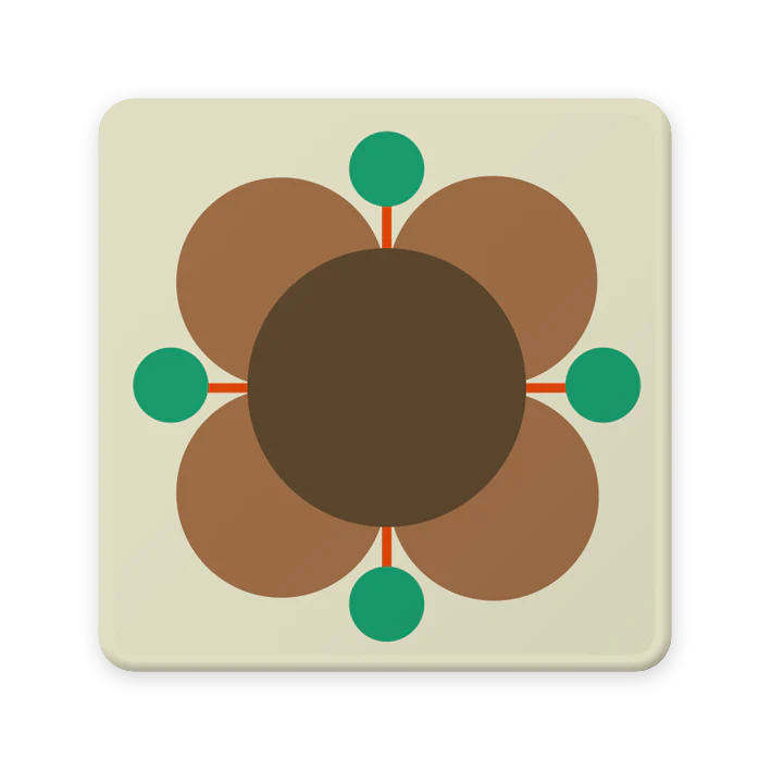 Orla Kiely Atomic Flower Coasters (Set Of 6 ) - Image 10
