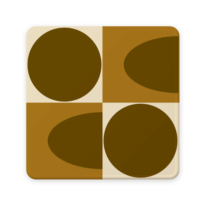 Orla Kiely Spot Square Oval Coasters (Set Of 4 ) - Image 7