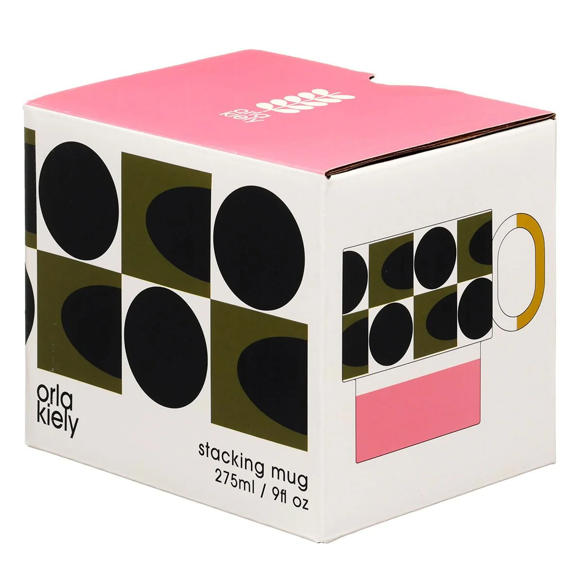 Orla Kiely Spot Square Oval Stripe Stacking Mug - Image 8