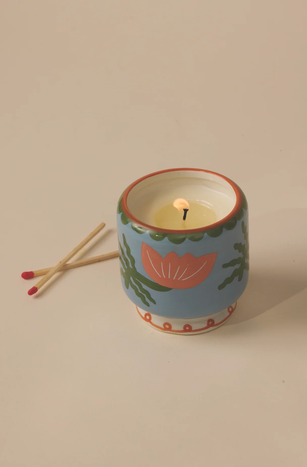 Paddywax A Dopo Cactus Flower Ceramic Scented Candle, Coconut & Aloe Vera - Image 3