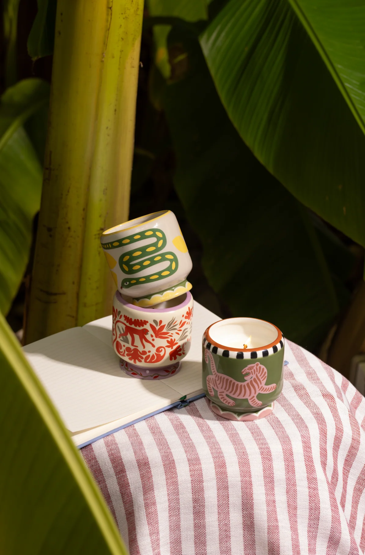 Paddywax A Dopo Jungle Ceramic Scented Candle, Coconut & Amber - Image 4