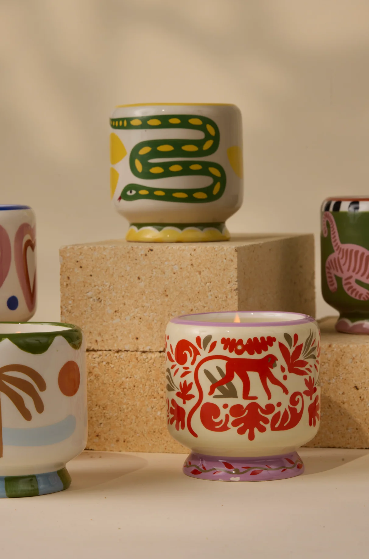 Paddywax A Dopo Jungle Ceramic Scented Candle, Coconut & Amber - Image 5