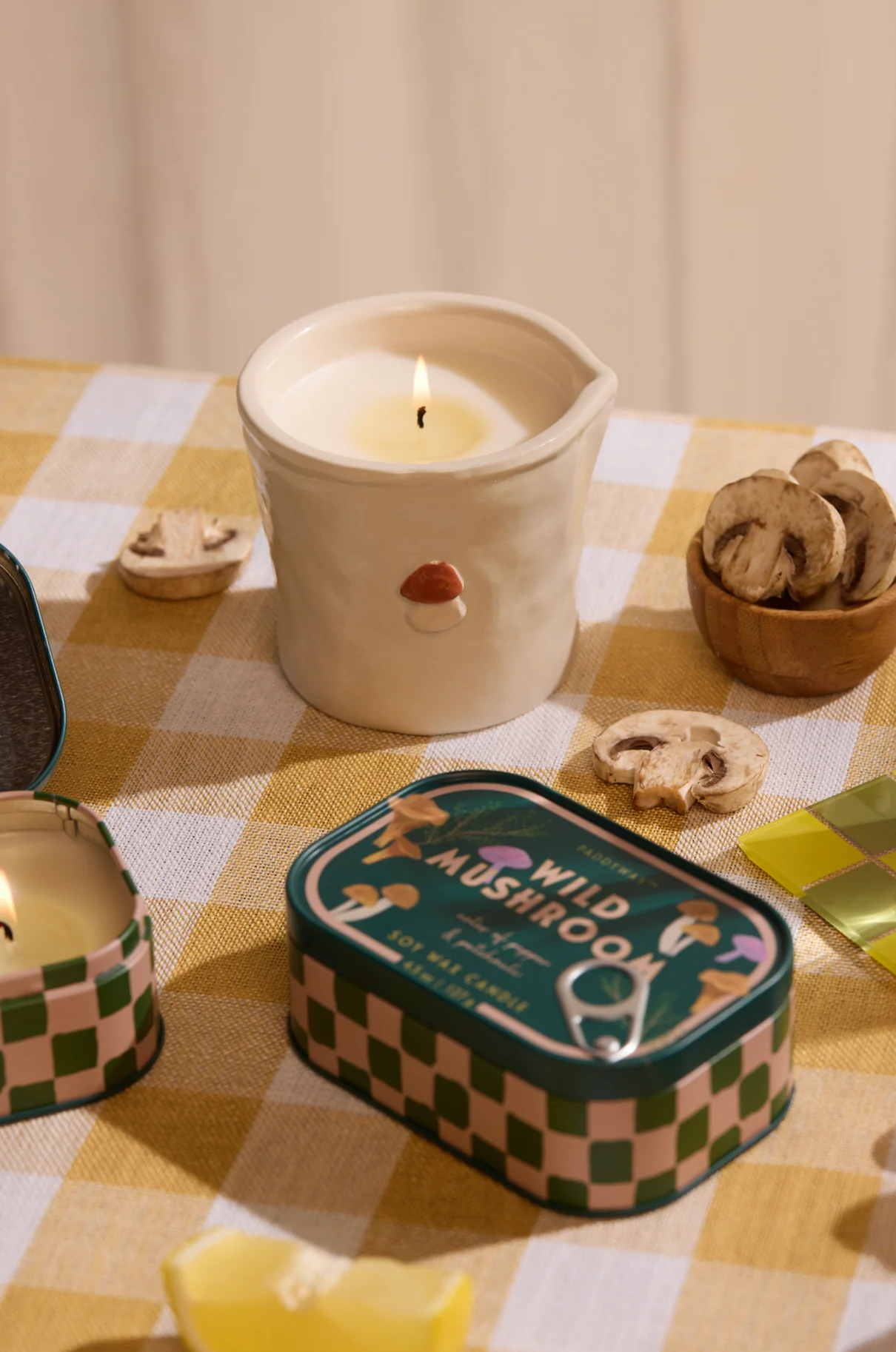 Paddywax Bistro Wild Mushroom Ceramic Scented Candle, Pepper & Patchouli - Image 4