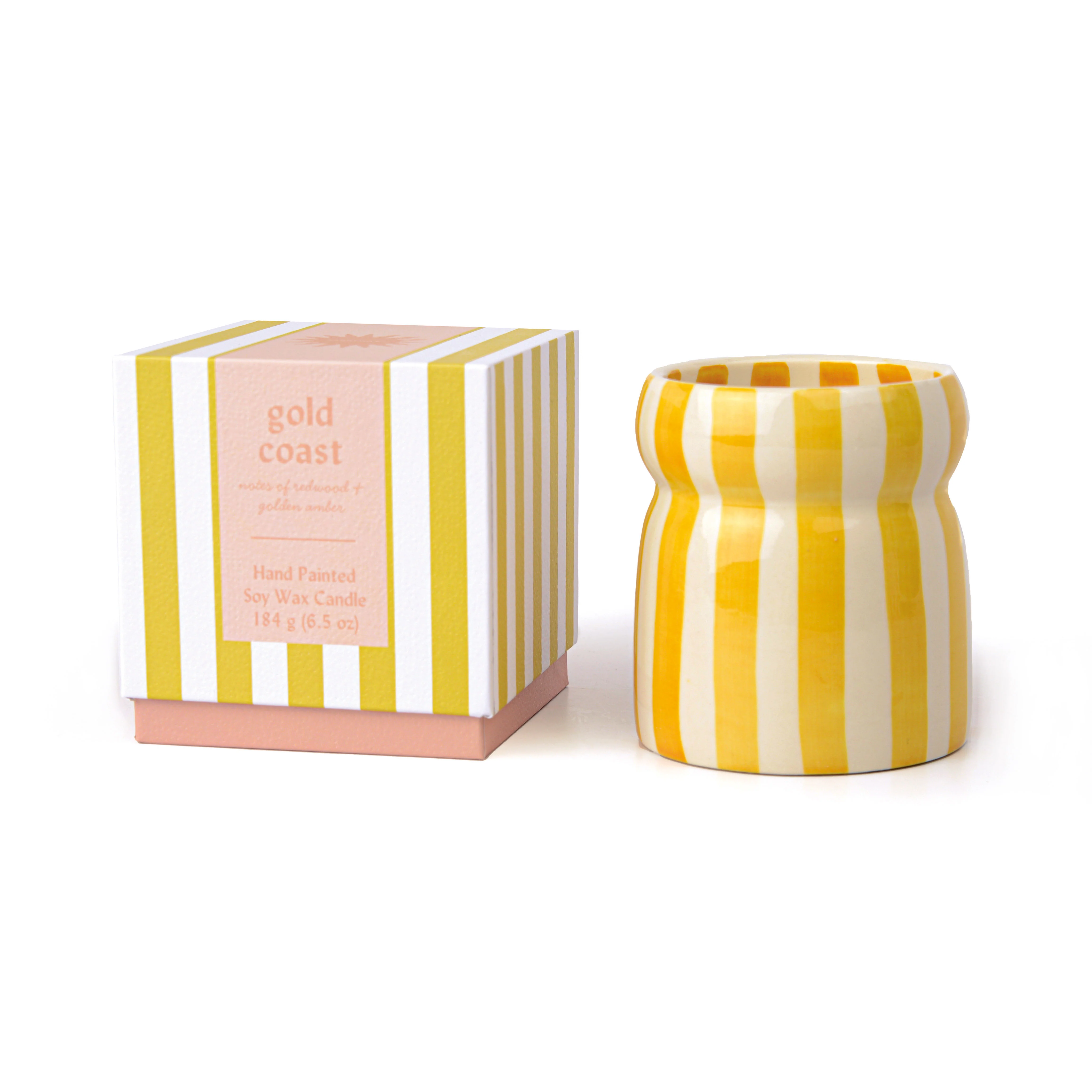 Paddywax Cabana Ochre Ceramic Scented Candle, Gold Coast - Image 2